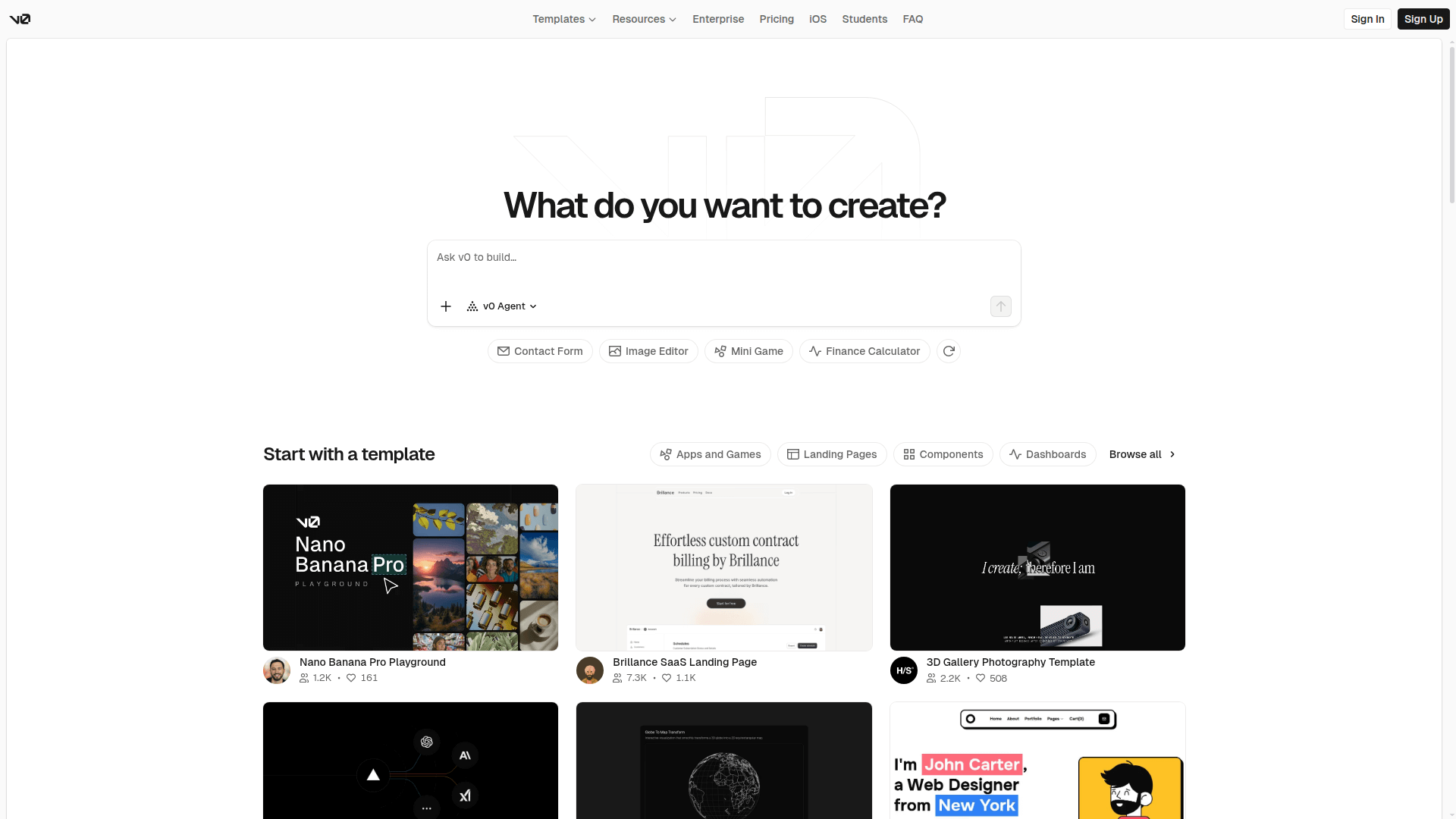 v0 by Vercel preview 1