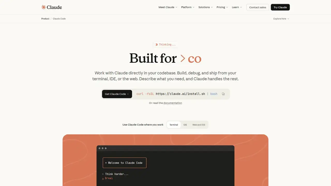 Claude Code preview 1