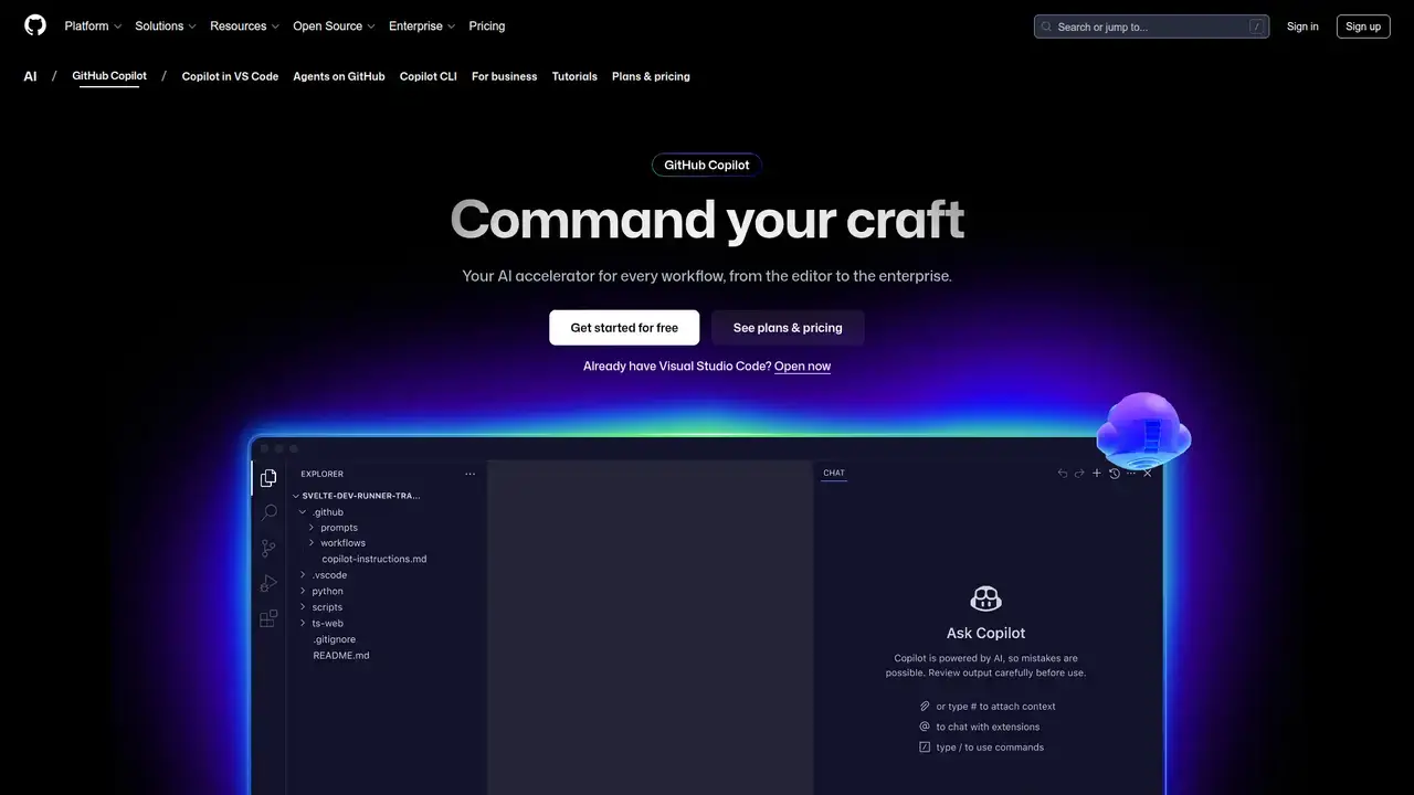 GitHub Copilot preview 1