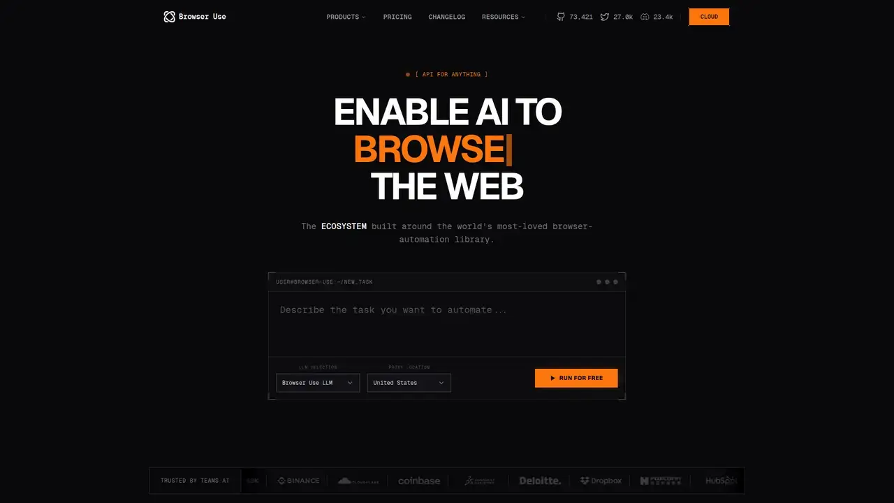 Browser Use preview 1