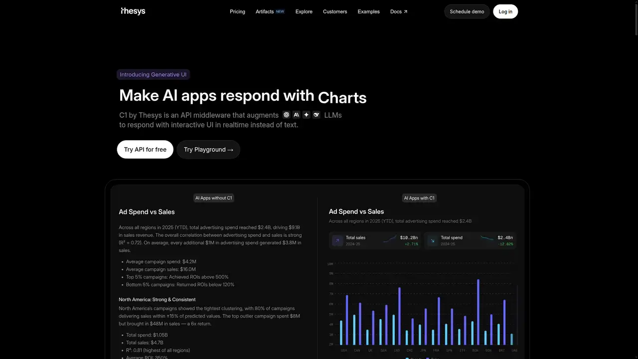 C1 by Thesys preview 1