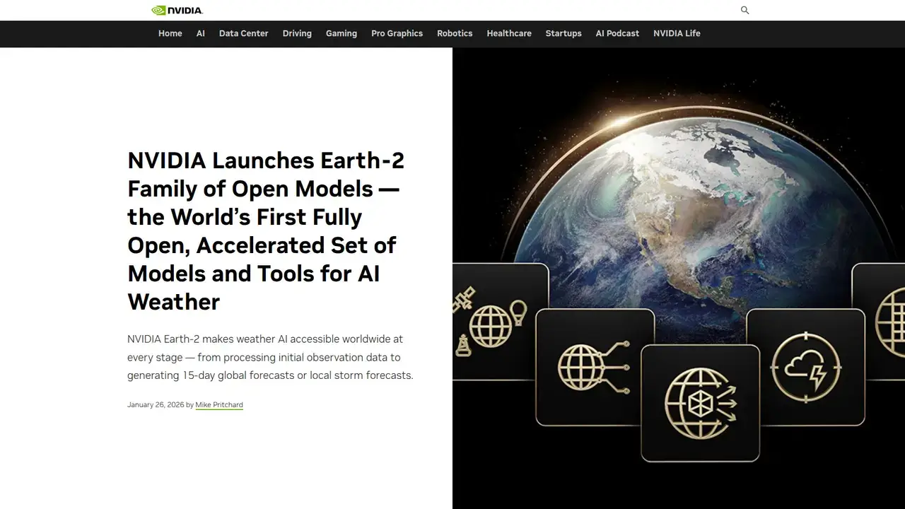 NVIDIA Earth-2 preview 1